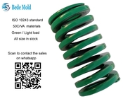 ISO 10243 Standart Hafif Yük Kalıp Yayları Yeşil Renk 50CrVA Malzemeler OD10 ~ 63mm