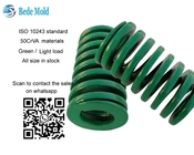 ISO 10243 Standart Hafif Yük Kalıp Yayları Yeşil Renk 50CrVA Malzemeler OD10 ~ 63mm
