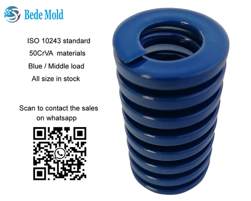 ISO10243 Standart Orta Yük Kalıp Yayları Mavi Renk B Serisi Tüm boyutlar stokta